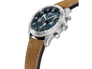 Reloj de Cuarzo Alpina Startimer Pilot, 41 mm, Azul, Día, AL-372NW4S26