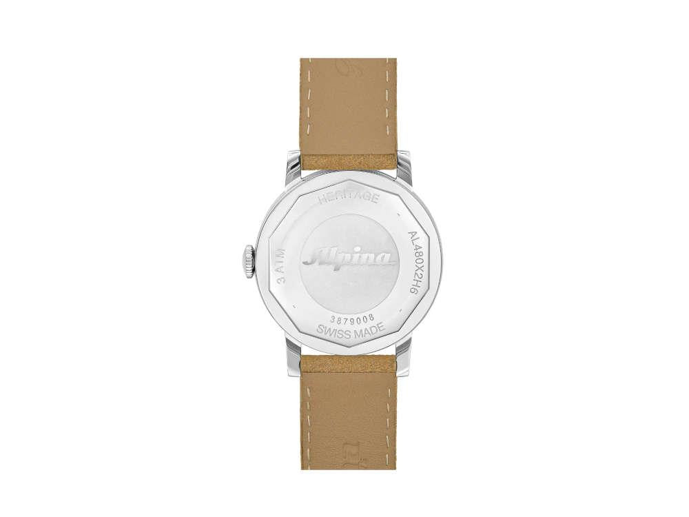 Reloj Automático Alpina Heritage Tropic-Proof Handwinding, Negro, AL-480B2H6