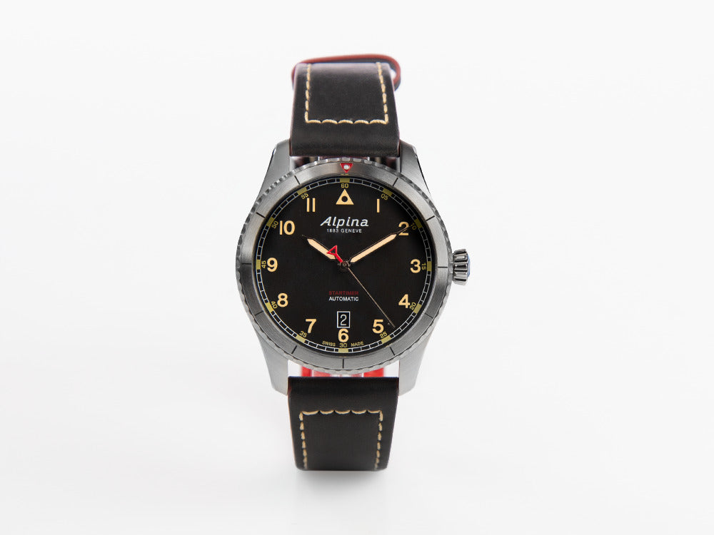 Reloj Automático Alpina Startimer Pilot, 41 mm, Negro, Día, AL-525BBG4S26