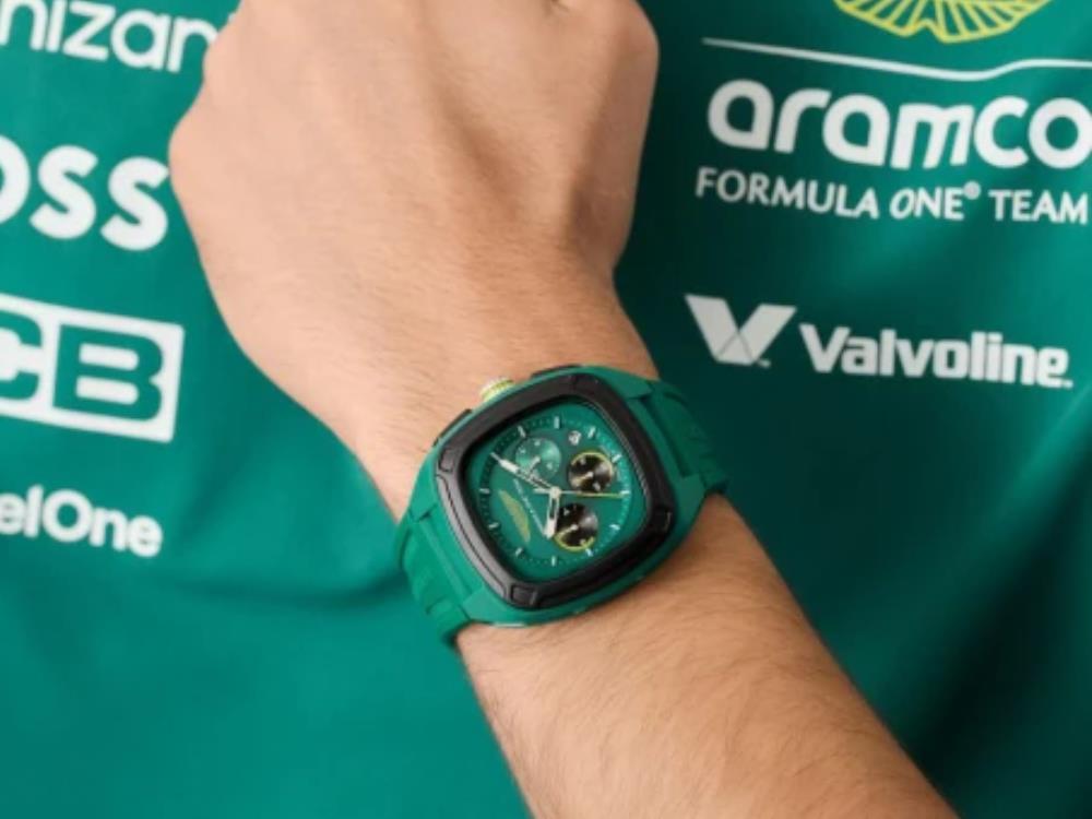 Reloj de Cuarzo Aston Martin F1 Team, Verde, 44 mm, Cronógrafo, MTFO1F501