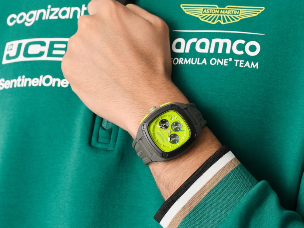 Reloj de Cuarzo Aston Martin OVR W F1 Team, Verde, 41 mm, Cronógrafo, MTFO1F504