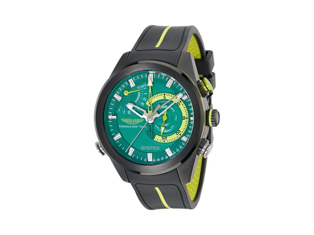 Reloj de Cuarzo Aston Martin F1 Team KRS, Verde, 44 mm, Cronógrafo, MTFR1F603