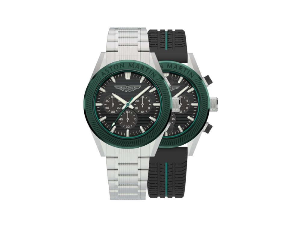 Reloj de Cuarzo Aston Martin Icon BST, Negro, 45 mm, Cronógrafo, MTIB1F501