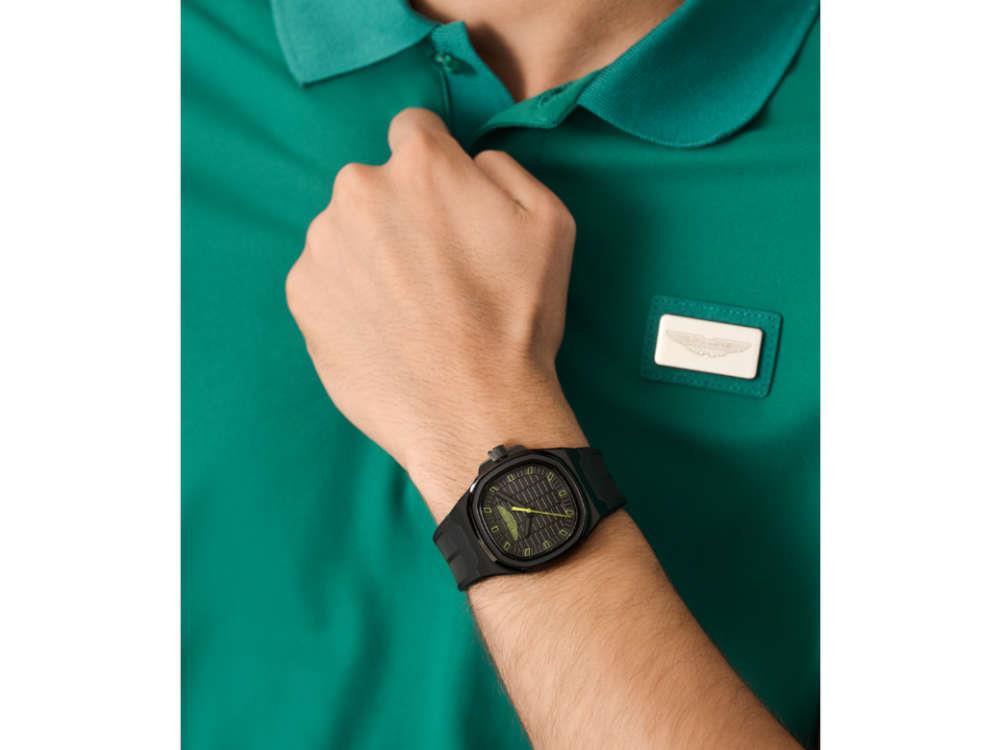 Reloj de Cuarzo Aston Martin Icon GPQ, Acero reciclado, Negro, 40 mm, MTIG1F503
