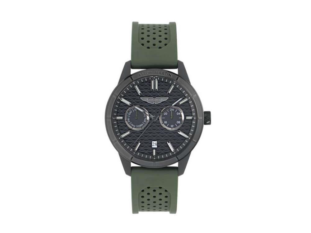 Reloj de Cuarzo Aston Martin Icon HDL, Acero reciclado, Negro, 42 mm, MTIH2S604