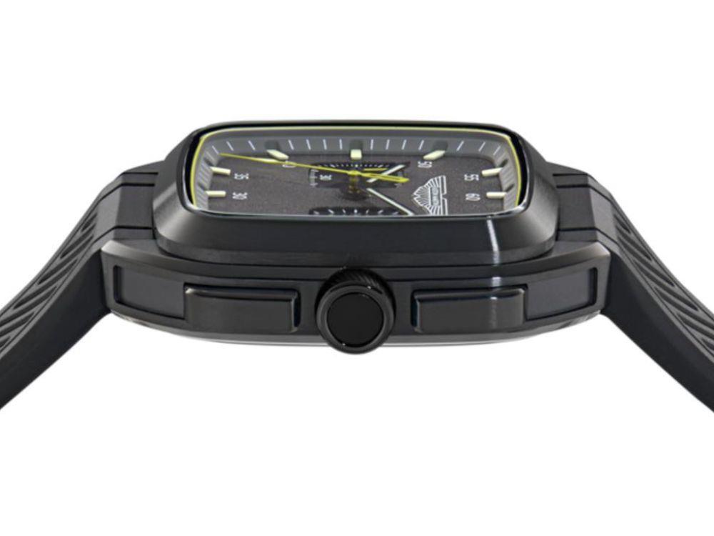 Reloj de Cuarzo Aston Martin Icon ULT, Acero reciclado, Negro, 40 mm, MTIU1S605