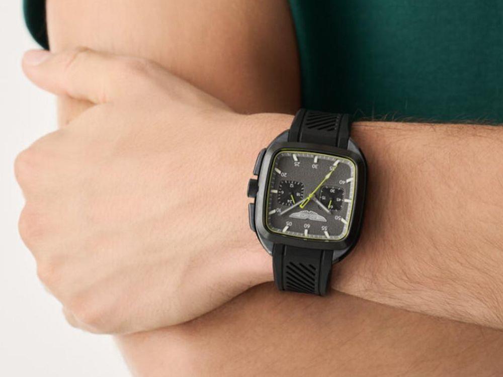 Reloj de Cuarzo Aston Martin Icon ULT, Acero reciclado, Negro, 40 mm, MTIU1S605