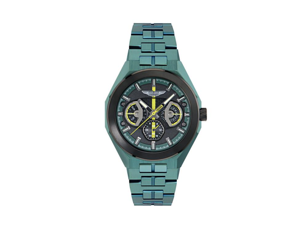 Reloj de Cuarzo Aston Martin Thrill, Acero reciclado, Negro, 42 mm, MTRI2S606