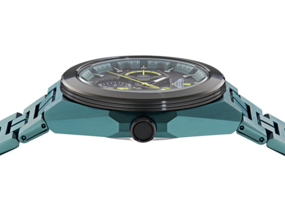 Reloj de Cuarzo Aston Martin Thrill, Acero reciclado, Negro, 42 mm, MTRI2S606