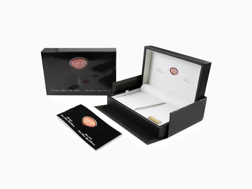 Estilográfica Aurora Ipsilon De Luxe Resina Roja B12CRM