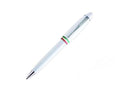 Bolígrafo Aurora Ipsilon Italia, Resina, Adornos Cromados, Blanco, B37-W
