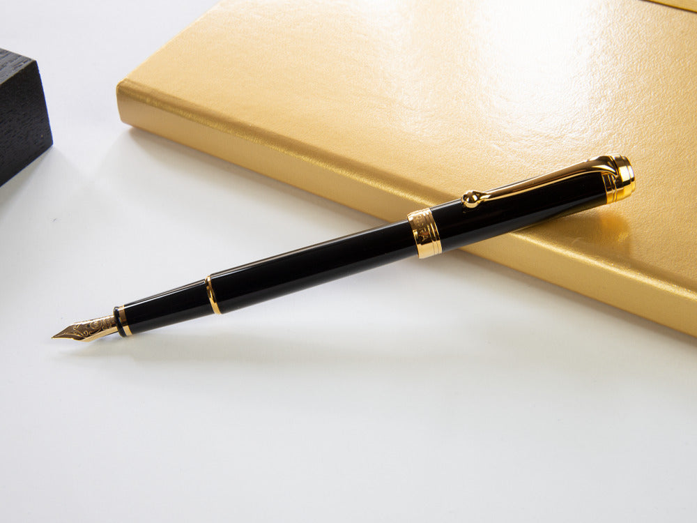 Pluma Estilográfica Aurora Talentum Finesse, Adornos en oro, D13-DN
