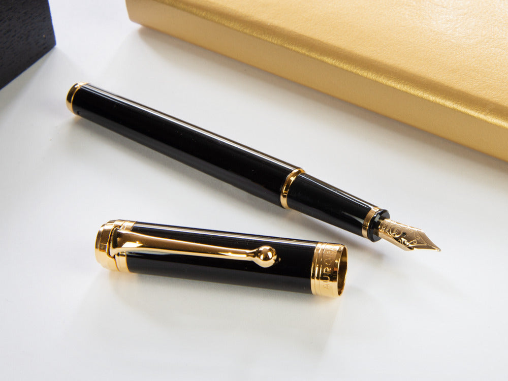 Pluma Estilográfica Aurora Talentum Finesse, Adornos en oro, D13-DN