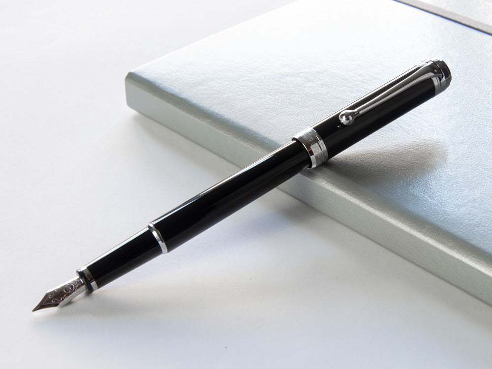 Pluma Estilográfica Aurora Talentum Finesse - Resina Negra - D13N