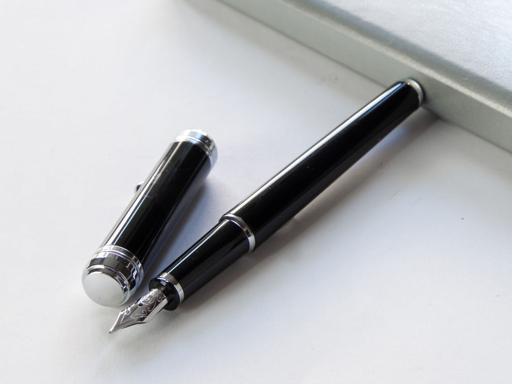 Pluma Estilográfica Aurora Talentum Finesse - Resina Negra - D13N