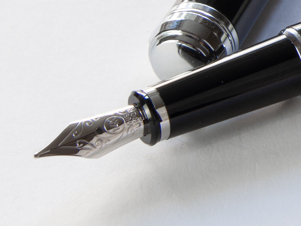 Pluma Estilográfica Aurora Talentum Finesse - Resina Negra - D13N