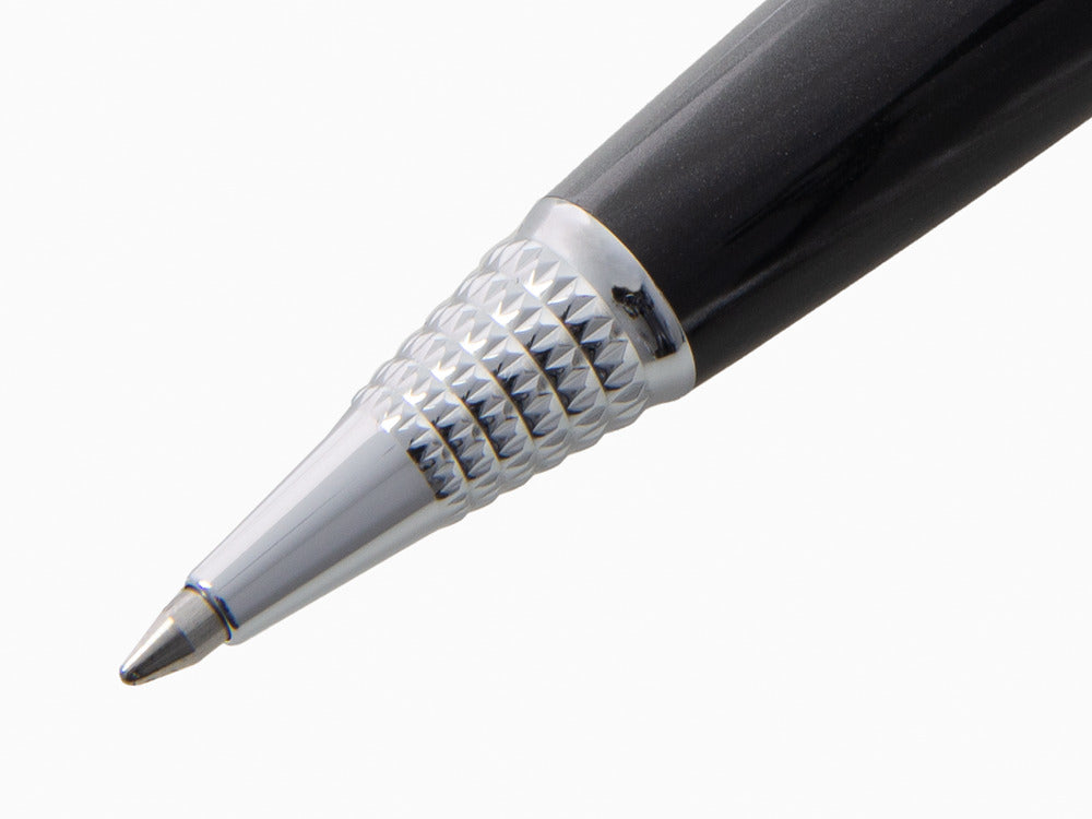 Bolígrafo Aurora Alpha, Resina, Adornos Cromados, Negro, H31CN