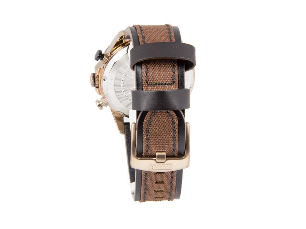 Reloj de Cuarzo AVI-8 Hawker Harrier II, PVD Oro, Negro, 43 mm, AV-4056-06