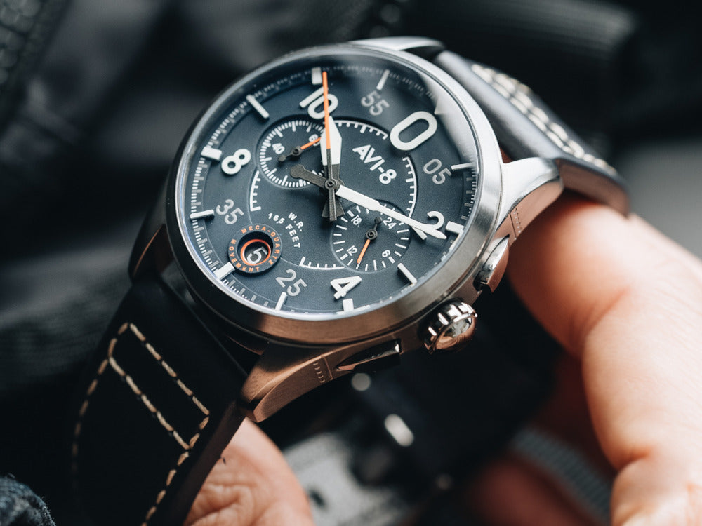 Reloj de Cuarzo AVI-8 Spitfire Lock Chronograph Channel Blue, 42 mm, AV-4089-04