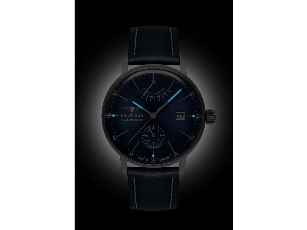 Reloj Automático Bauhaus Aviation Dessau, Azul, 41 mm, Miyota 9132, 2060-3