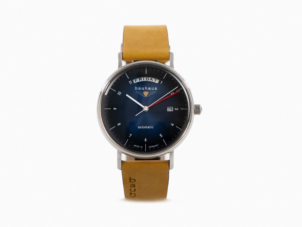 Reloj Automático Bauhaus, Azul, 41 mm, Día y fecha, 2162-3