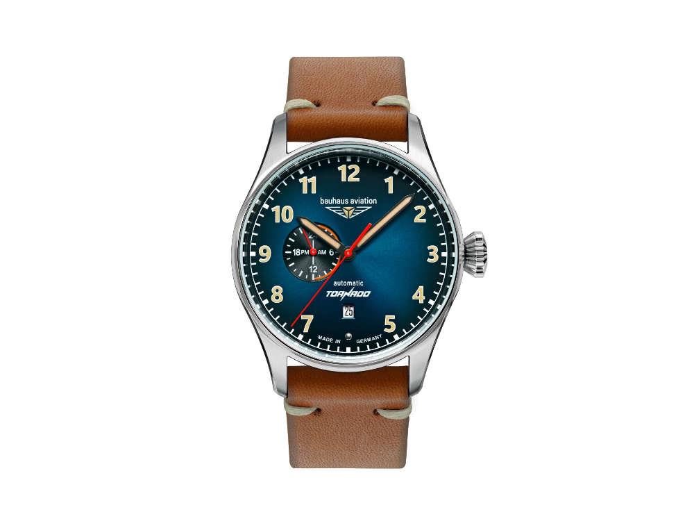 Reloj Automático Bauhaus Aviation 24-Hour Display, Azul, 42 mm, 2764-3