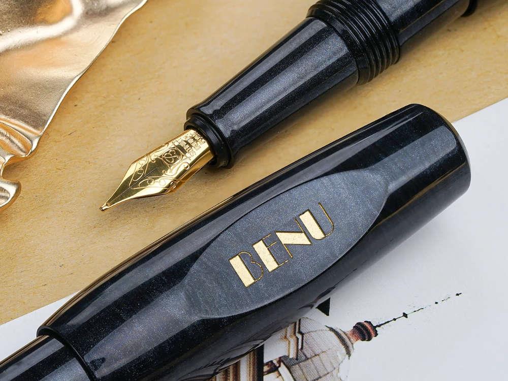 Pluma Estilográfica Benu Pixie Smoky Black, Negro, 24.2.35.6.0