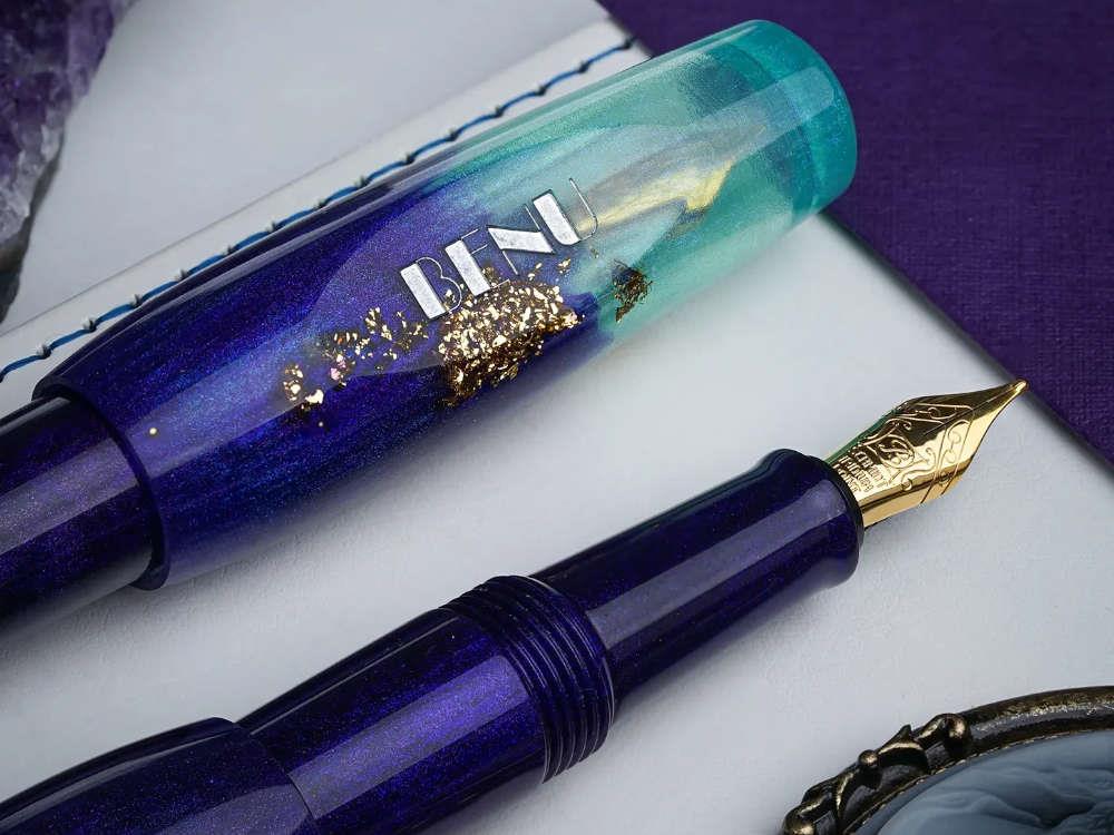 Pluma Estilográfica Benu Pixie Twilight Lagoon, Azul, 24.2.33.6.0