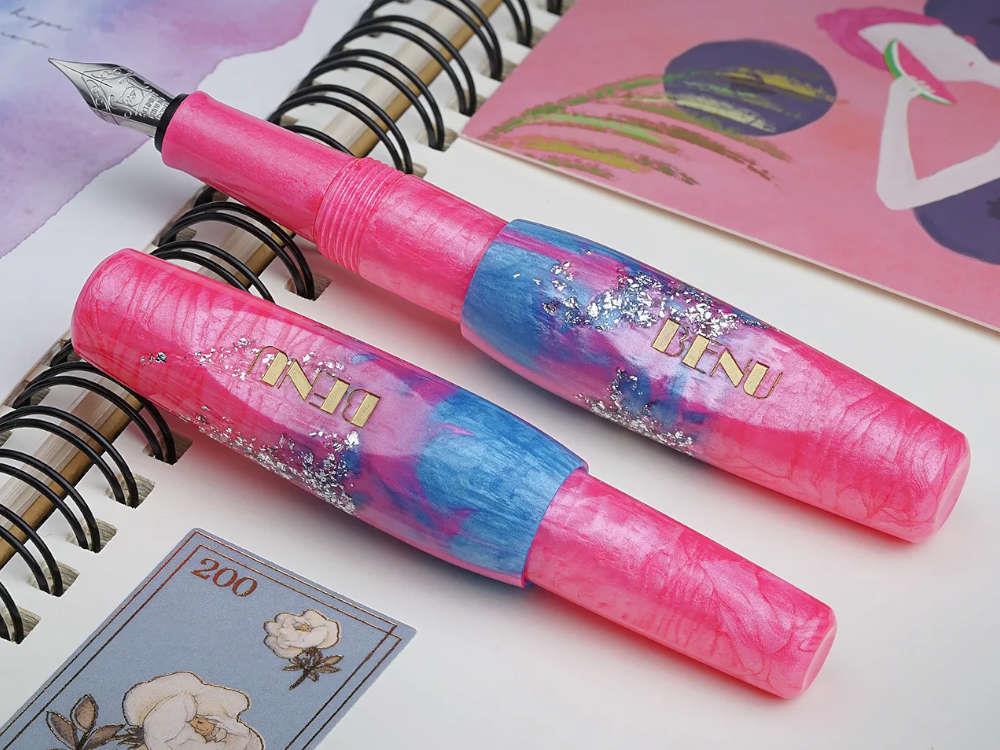 Pluma Estilográfica Benu Pixie Stardust Pink, Rosa, 24.2.4.5.0