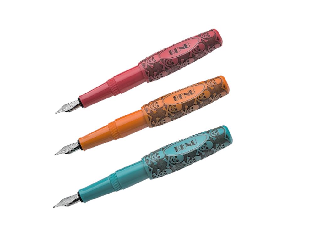 Set Pluma Estilográfica Benu Pixie Jolly Roger, Resina, Multicolor, PX05