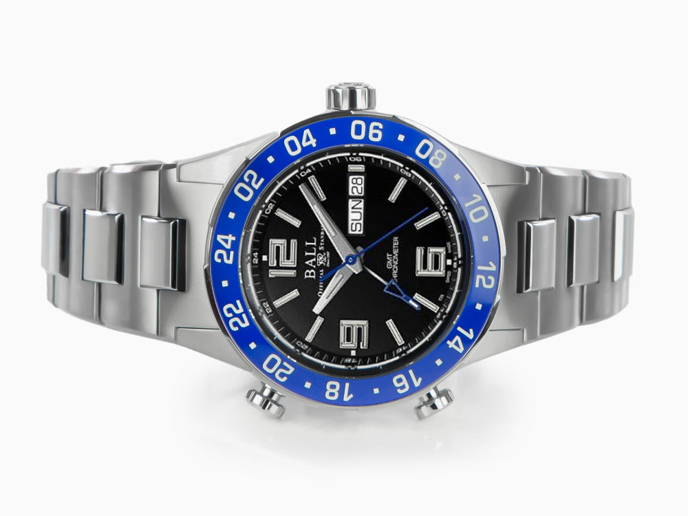 Reloj Automático Ball Roadmaster Marine GMT, Negro, 40 mm, E.L., DG3030B-S6CJ-BK