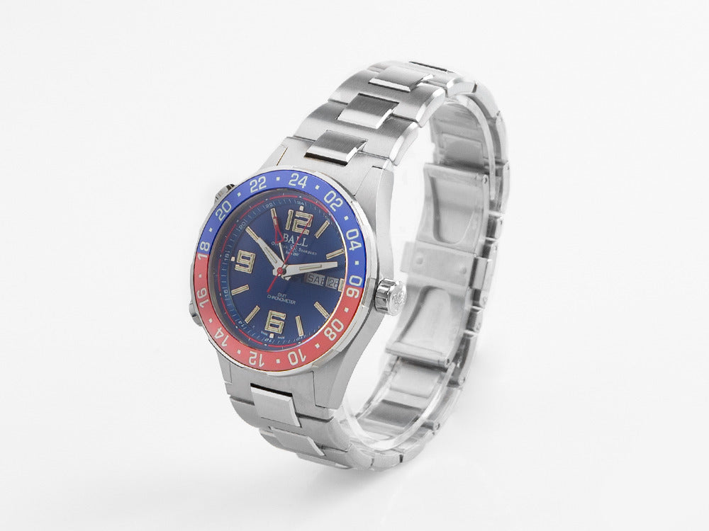 Reloj Automático Ball Roadmaster Pilot GMT, Azul, Ed. Limitada, DG3038A-S2C-BE