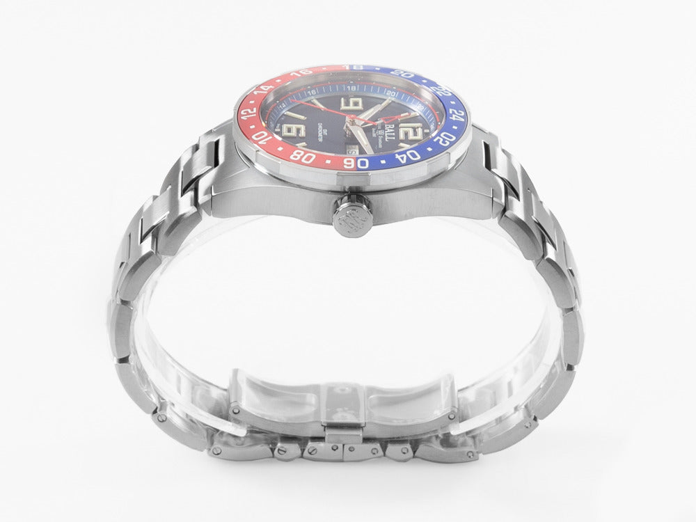 Reloj Automático Ball Roadmaster Pilot GMT, Azul, Ed. Limitada, DG3038A-S2C-BE