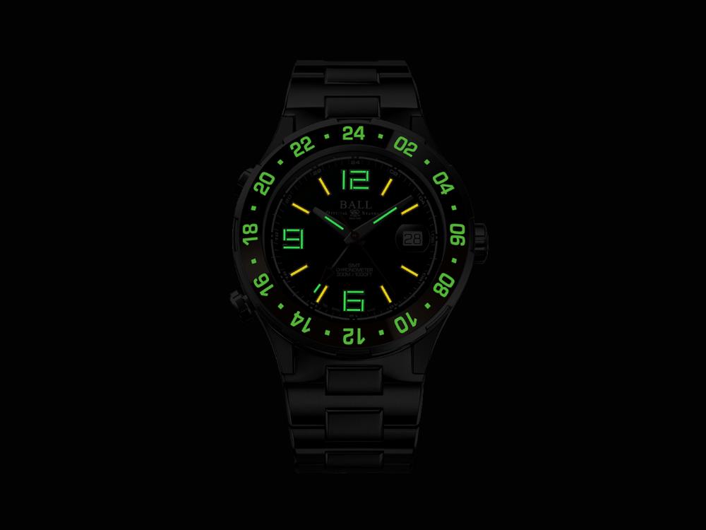 Reloj Automático Ball Roadmaster Pilot GMT, 40 mm, LE, DG3038A-S5CJ-BK