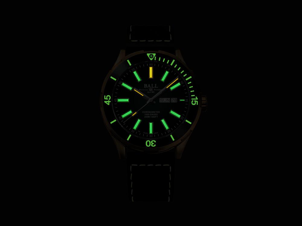 Reloj Automático Ball Roadmaster Marvelight Bronze, DM3070B-L3CJ-GR