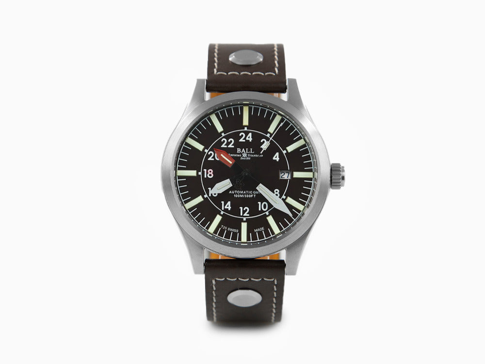 Reloj Ball Engineer Master II Aviator GMT, Ball RR1201, Marrón, GM1086C-LJ-BR