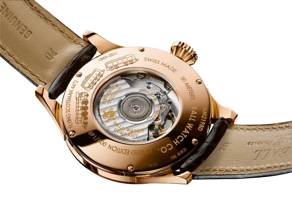 Reloj Ball Trainmaster Flying Scotsman, Correa de piel, Ed.Limitada, COSC
