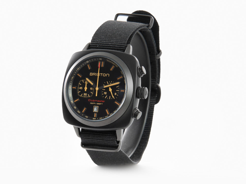 Reloj de Cuarzo Briston Clubmaster Sport, Negro, 42 mm, 18142.PBAM.BS.4.NB