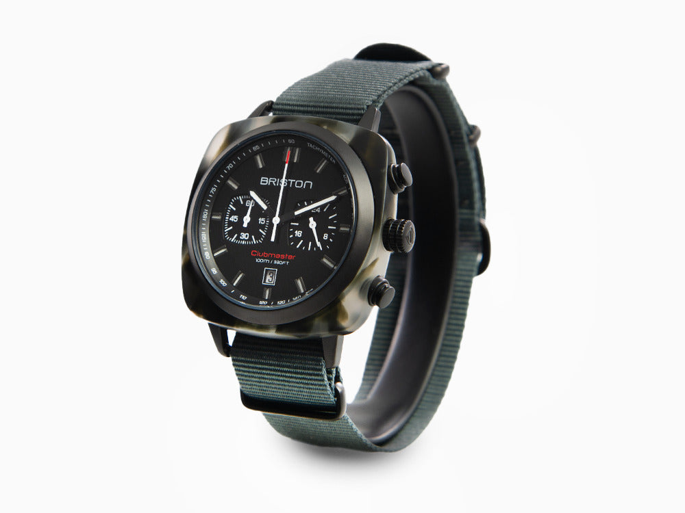 Reloj de Cuarzo Briston Clubmaster Sport, Negro, 42 mm, 18142.PBAM.GTS.3.NG