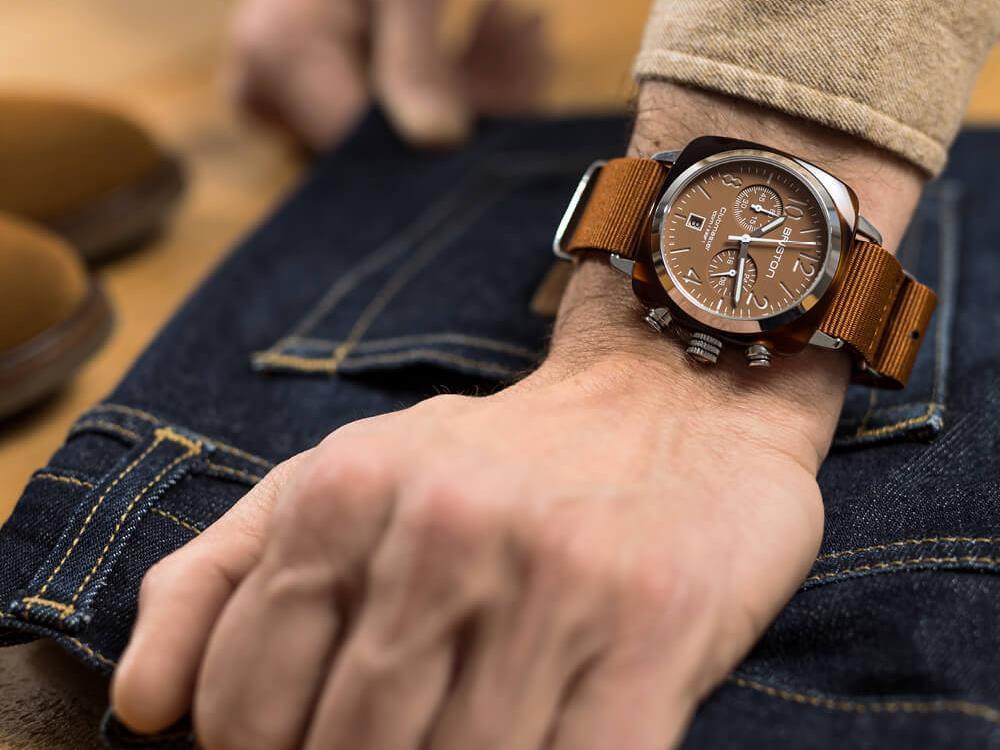 Reloj de Cuarzo Briston Clubmaster Classic Terracotta, 40 mm, 20140.SA.T.38.NTC