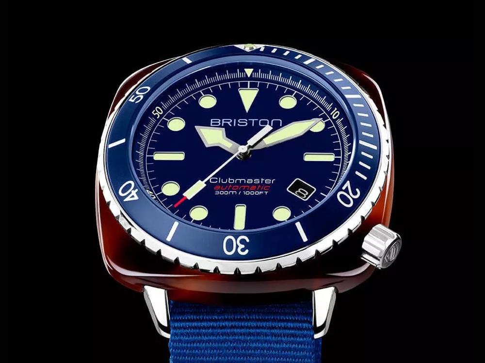 Reloj Automático Briston Clubmaster Diver, Azul, 44 mm, 21644.SA.T.15.NNB