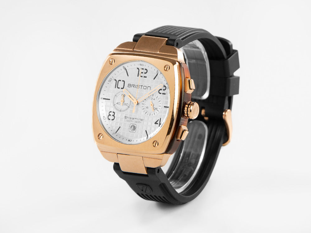 Reloj de Cuarzo Briston Streamliner Urban, PVD, Blanco, 42 mm, 22142.SPRG.T.2.RB