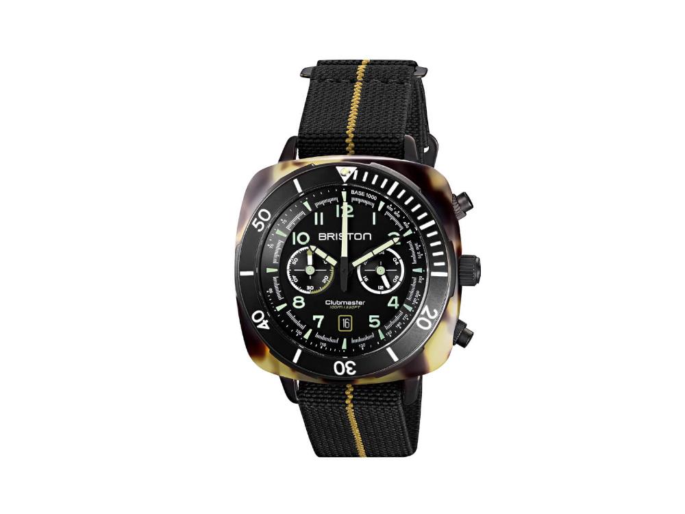 Reloj de Cuarzo Briston Clubmaster Outdoor Safari, 44 mm, 23144.PBAM.TS.5.EBK