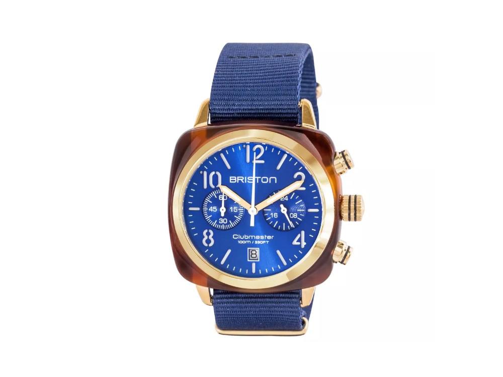 Reloj de Cuarzo Briston Clubmaster Classic, Azul, 40 mm, 15140.PYA.T.9.NNB