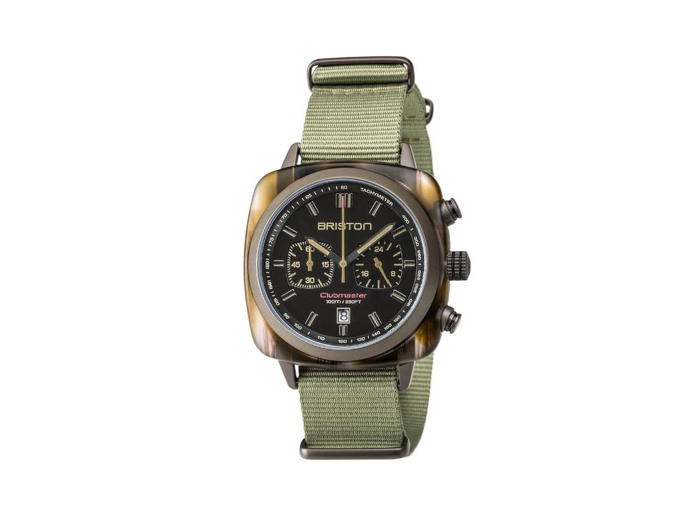 Reloj de Cuarzo Briston Clubmaster Sport, Negro, 42 mm, 18142.PKAM.TJS.19.NJ