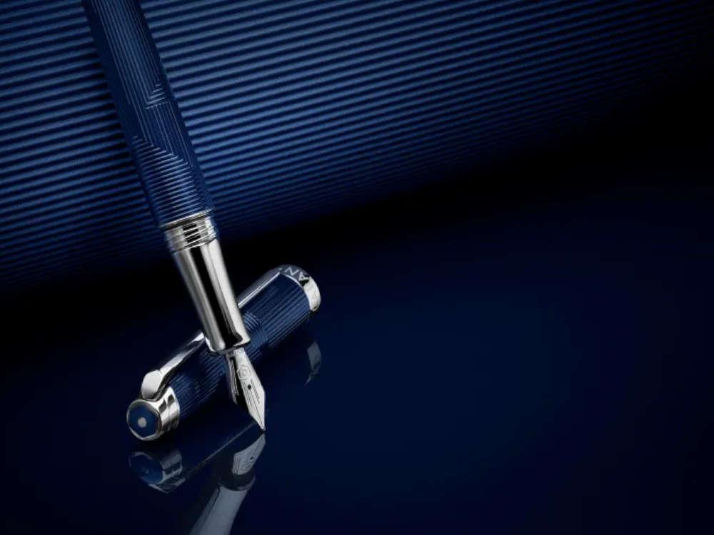 Pluma Estilográfica Caran d'Ache Léman Bleu Marin, Laca, Azul, 4799.169