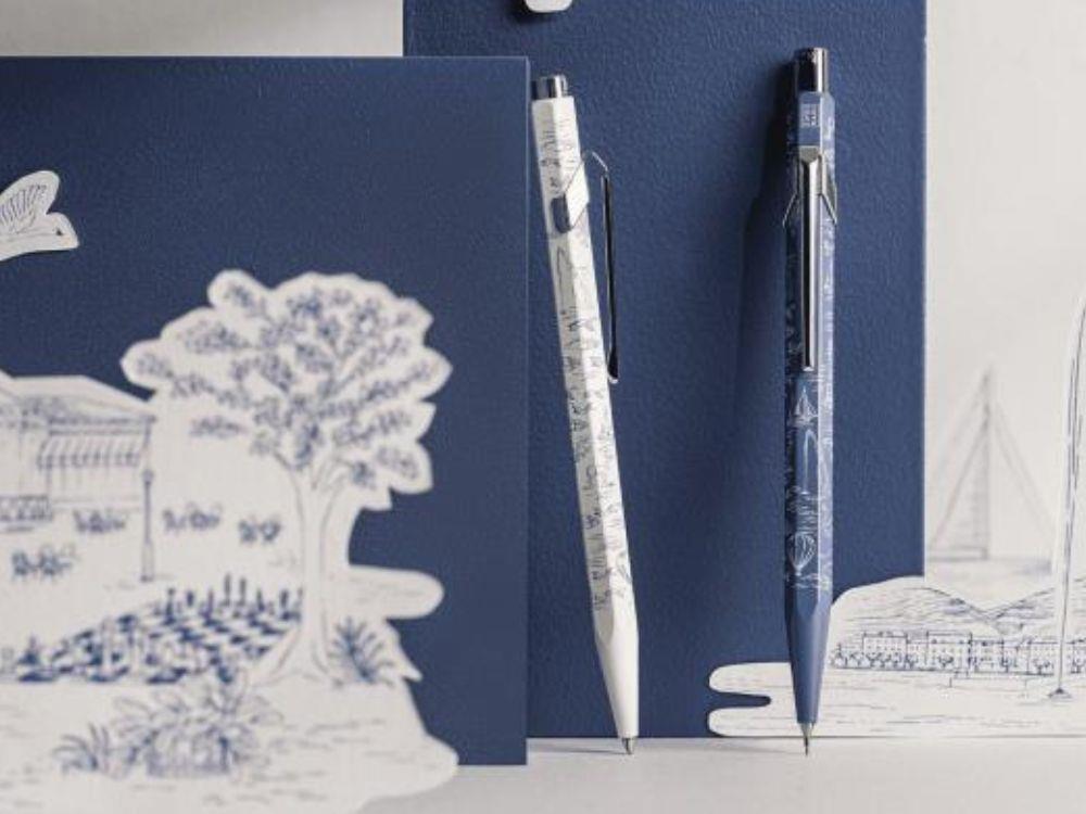 Set Bolígrafo y Portaminas Caran d'Ache 849 Toile de Jouy, 8490.126