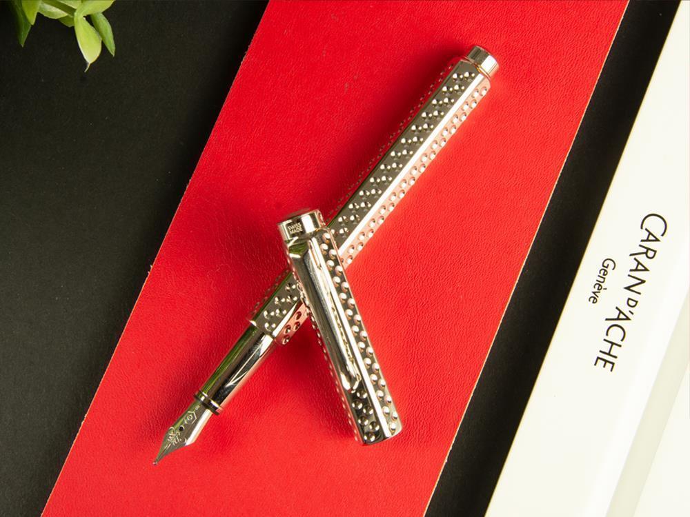 Pluma Estilográfica Caran d´Ache Ecridor Golf, Paladio, Plata, 958.516