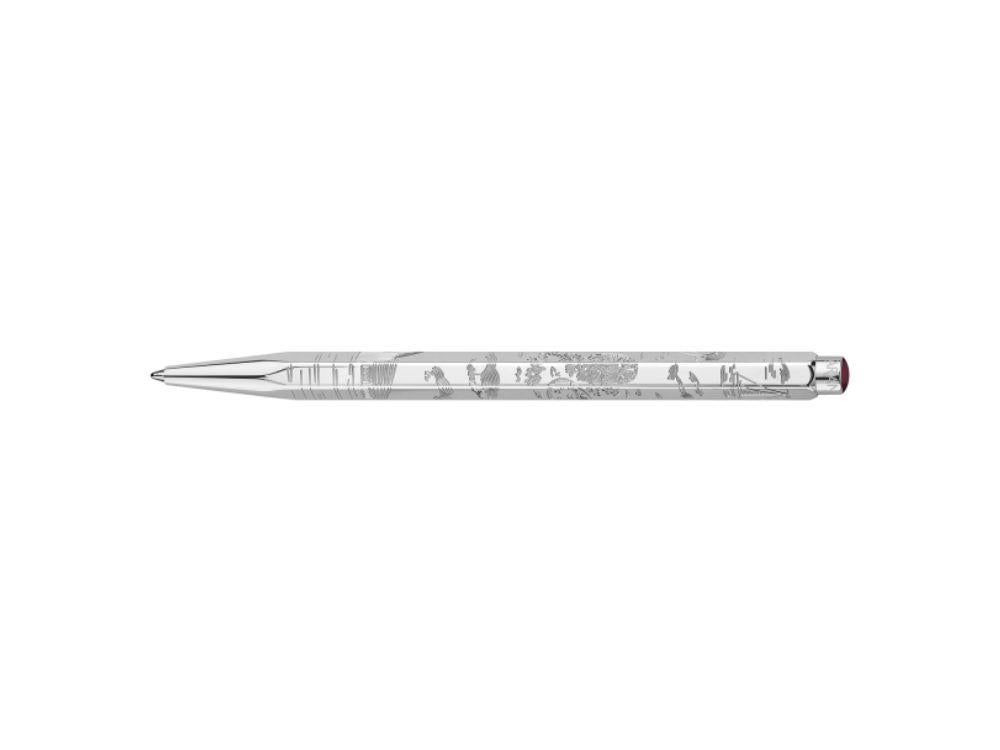 Bolígrafo Caran d'Ache Ecridor Toile de Jouy & Estuche de Piel, CC0890.026,
