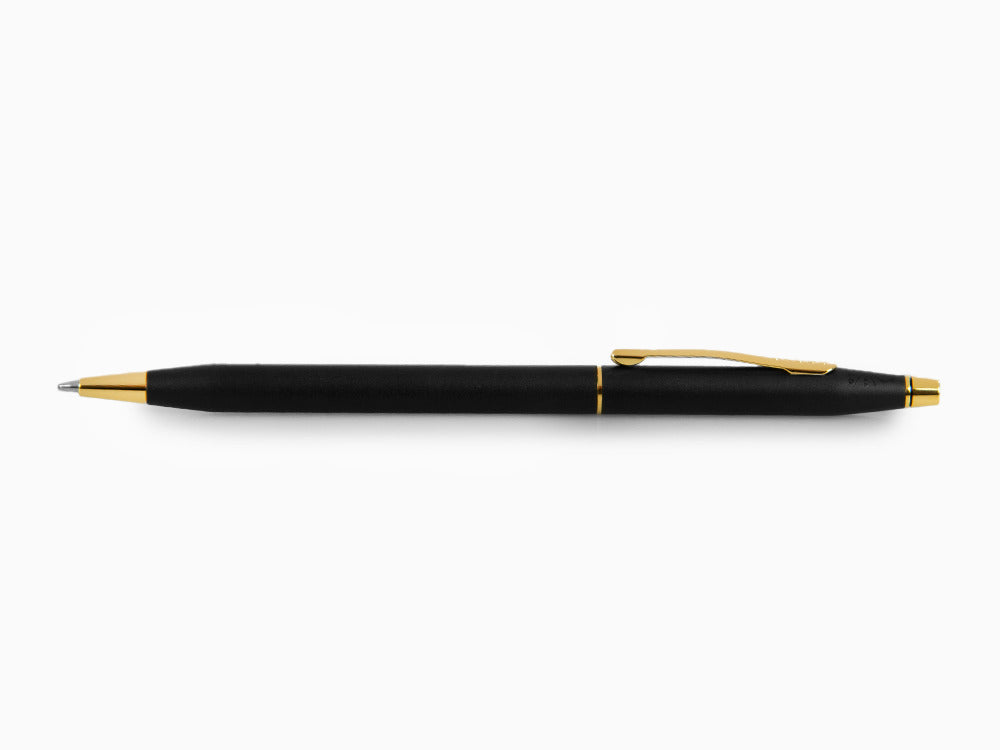Bolígrafo Cross Classic Century, Adornos en Oro 23K, Negro, 2502